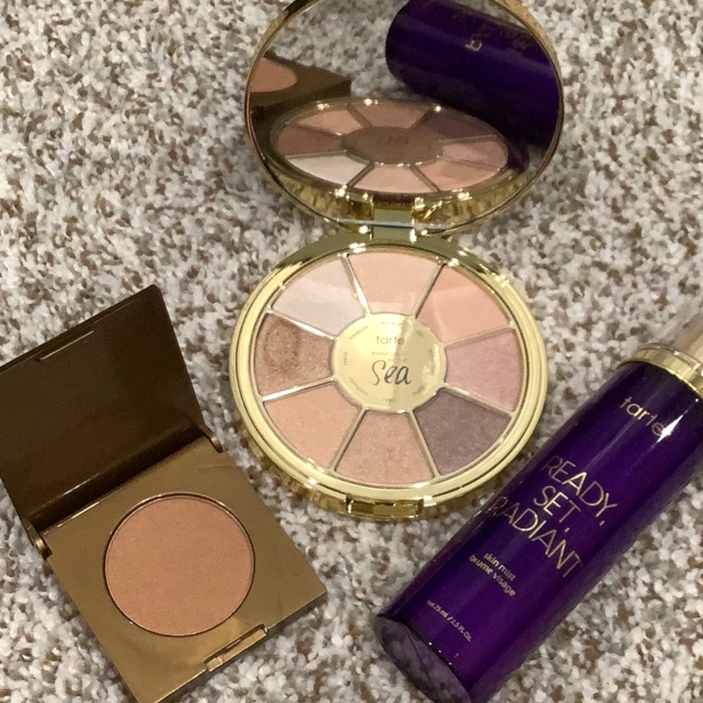 ✨Tarte Makeup Bundle: Eyeshadow Palette, Bronzer, Skin Mist — NEW✨